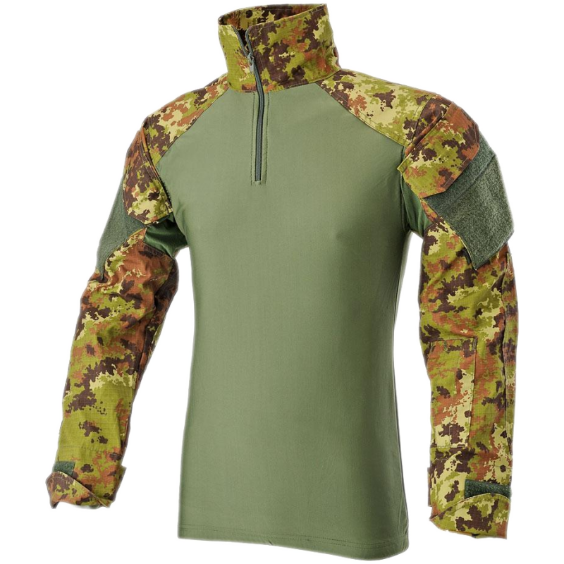 Combat Shirt in RipStop e Torso Lycra Colore Vegetato by Defcon 5