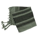Sciarpa Shemag Kefiah in Cotone Colore Verde/Nera by Mil-Tec