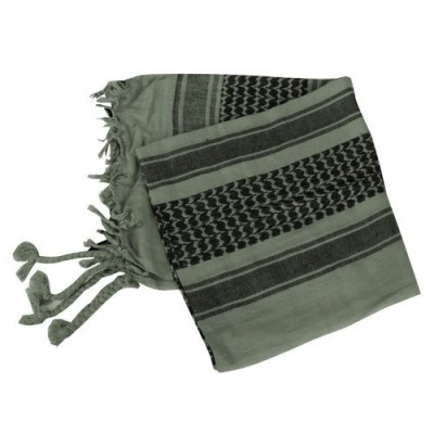 Sciarpa Shemag Kefiah in Cotone Colore Verde/Nera by Mil-Tec