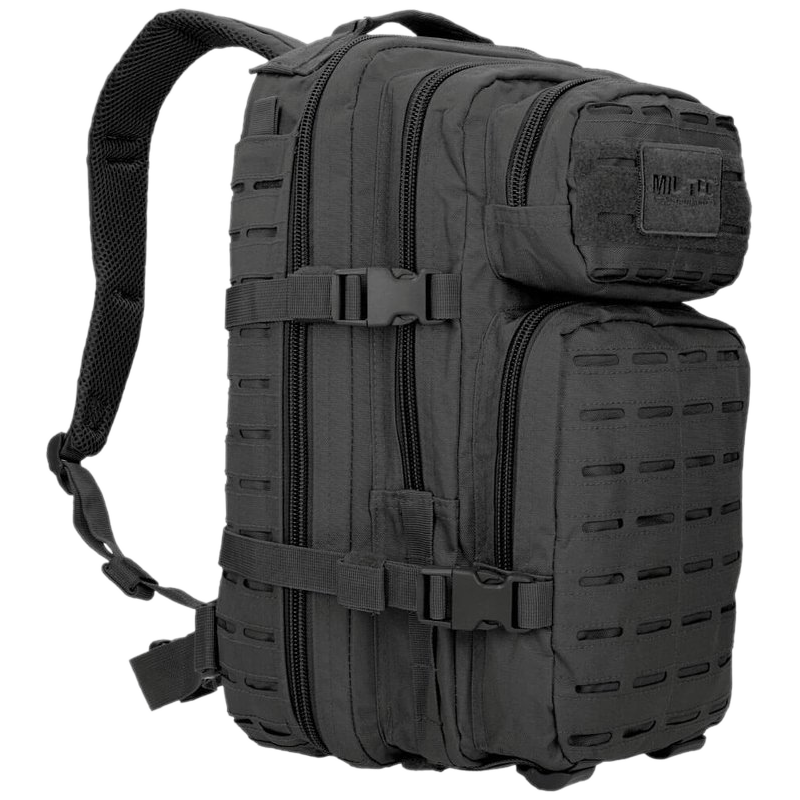 Zaino Small Assault Pack Laser Cut da 20L colore Nero by Mil-Tec
