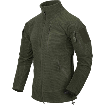 Felpa Alpha Tactical Fleece in Pile a Nido d'Ape Colore Olive Green by