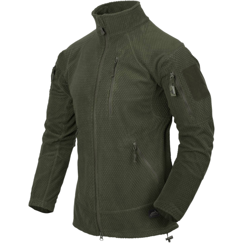 Felpa Alpha Tactical Fleece in Pile a Nido d'Ape Colore Olive Green by