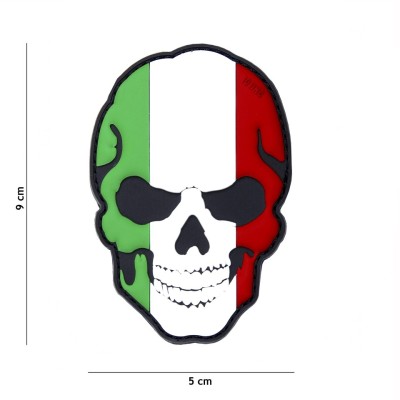 Patch PVC Skull Italy con velcro