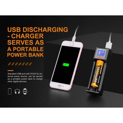 Carica batterie Automatico CR123/18650/Nimh by Fenix