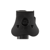 Fondina Glock 17/18/19/22 con Paddle (Nera)