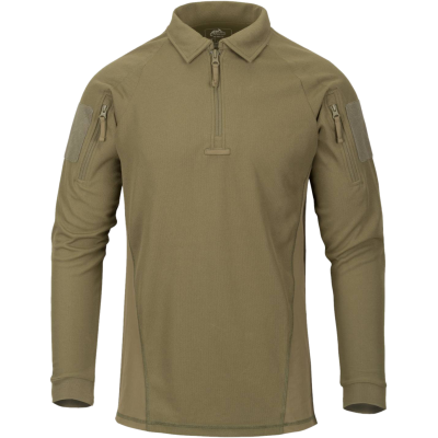 Range Polo Shirt da Tiro Maniche Lunghe Colore Coyote by Helikon