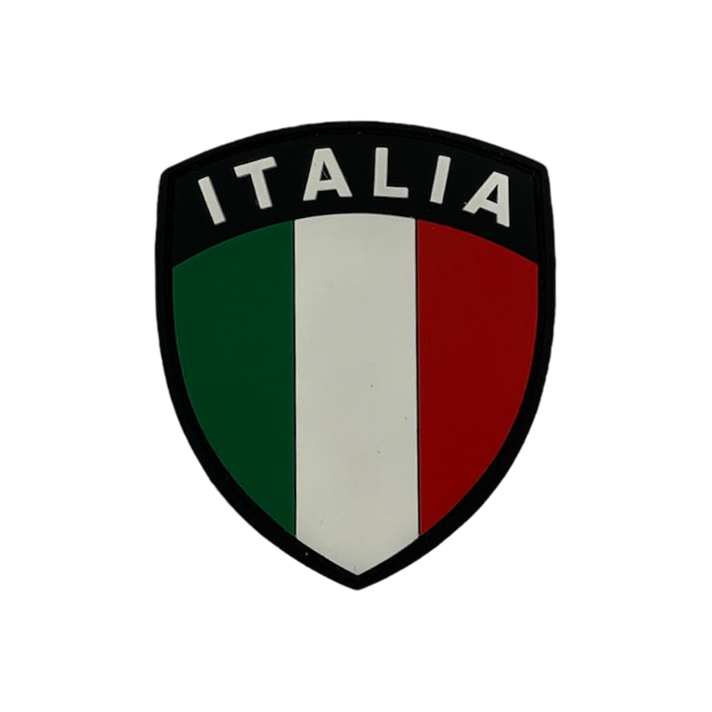 Scudetto Italia PVC sfondo nero