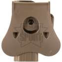 Fondina in Polimero con Pad per Glock 17/18/19/22 Colore Coyote by Amo