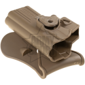 Fondina in Polimero con Pad per Glock 17/18/19/22 Colore Coyote by Amo