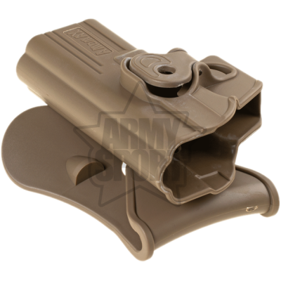 Fondina in Polimero con Pad per Glock 17/18/19/22 Colore Coyote by Amo