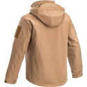 Softshell Tactical Jacket con Cappuccio Occultabile Colore Coyote by