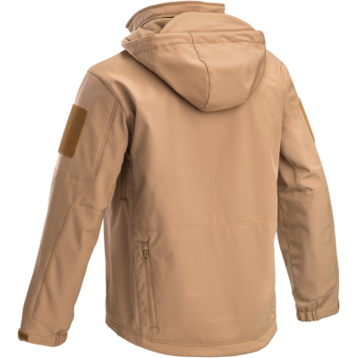 Softshell Tactical Jacket con Cappuccio Occultabile Colore Blue Navy b