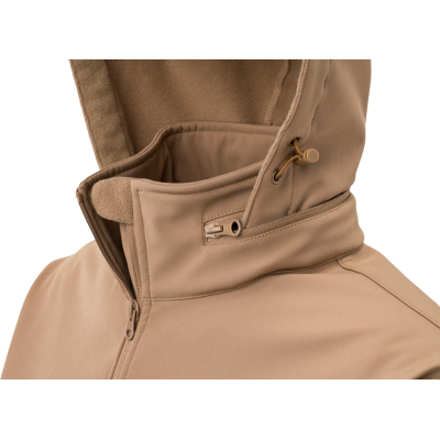 Softshell Tactical Jacket con Cappuccio Occultabile Colore OD by Defco