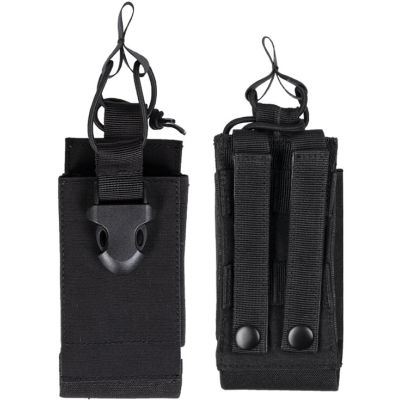 Tasca Porta Radio Grande Colore Nero by Mil-Tec
