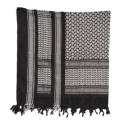 Sciarpa Shemag Kefiah in Cotone Colore Bianco/Nero by Mil-Tec