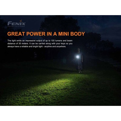 Torcia Led 100 Lumen E01 V2.0 by Fenix