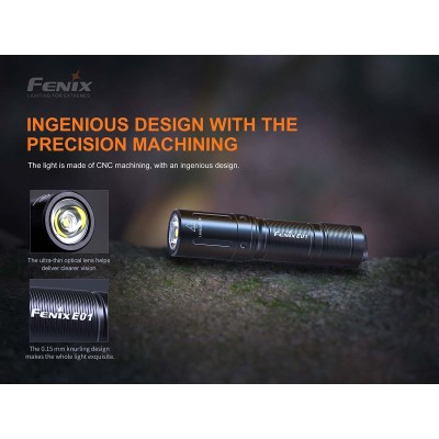 Torcia Led 100 Lumen E01 V2.0 by Fenix