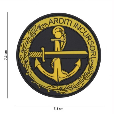 Patch PVC Arditi Incursori (Nera/Gialla)