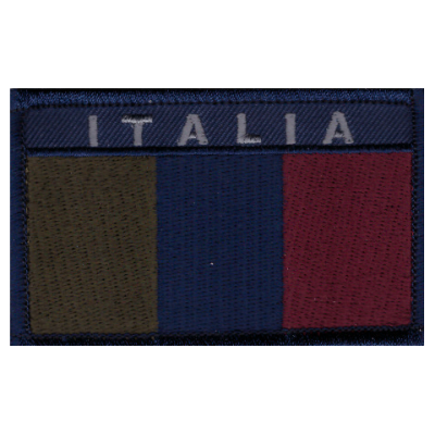 Patch Ricamata Italia (Blu)