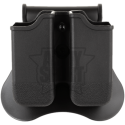 Doppio Porta Caricatore Glock con Pad Colore Nero by Amomax