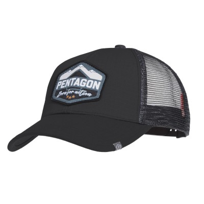 ERA Cap Logo Born for Action Berretto con Retro Mesh Colore Nero by Pe