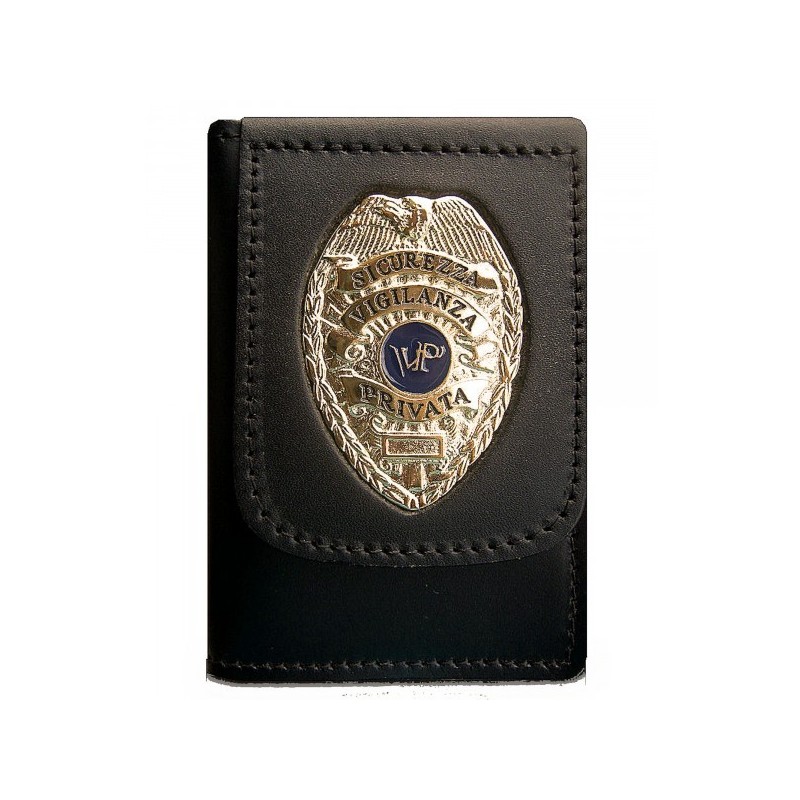 1WD48 Portafoglio con Placca Sicurezza e Vigilanza by Vega Holster