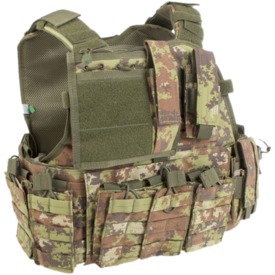 Victrix Combat Vest Completo di Tasche con MOLLE Colore Vegetato by Co