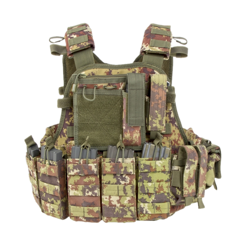 Victrix Combat Vest Completo di Tasche con MOLLE Colore Vegetato by Co