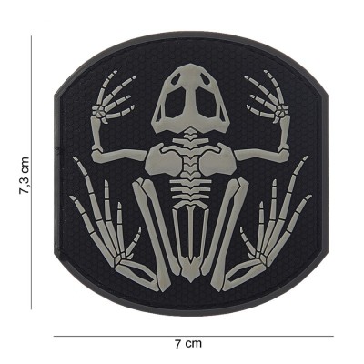 Patch PVC Navy Seals Skull Frog (Black)