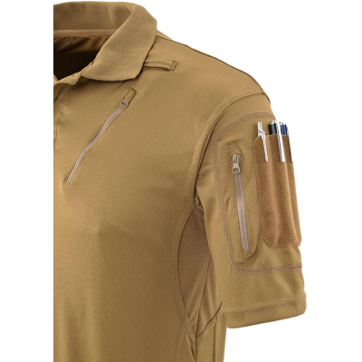 Polo Tattica Top Cool ad Asciugatura Rapida con Velcro Colore Wolf Grey by Defcon 5