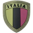 Patch scudetto Italia bassa visibilità con velcro