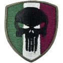 Patch Punisher Tricolore con velcro