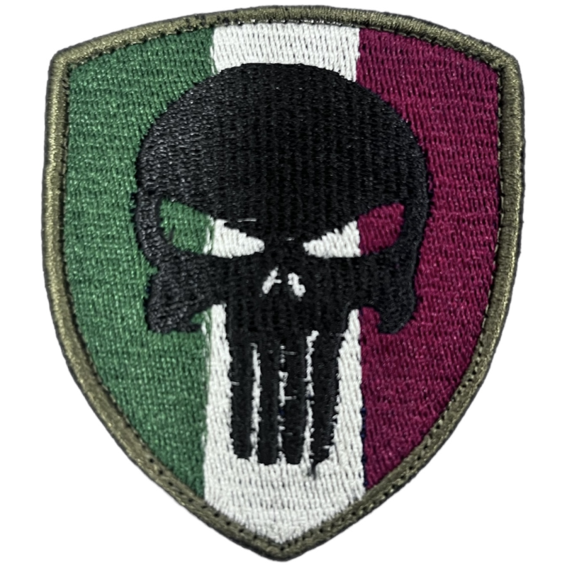 Patch Punisher Tricolore con velcro