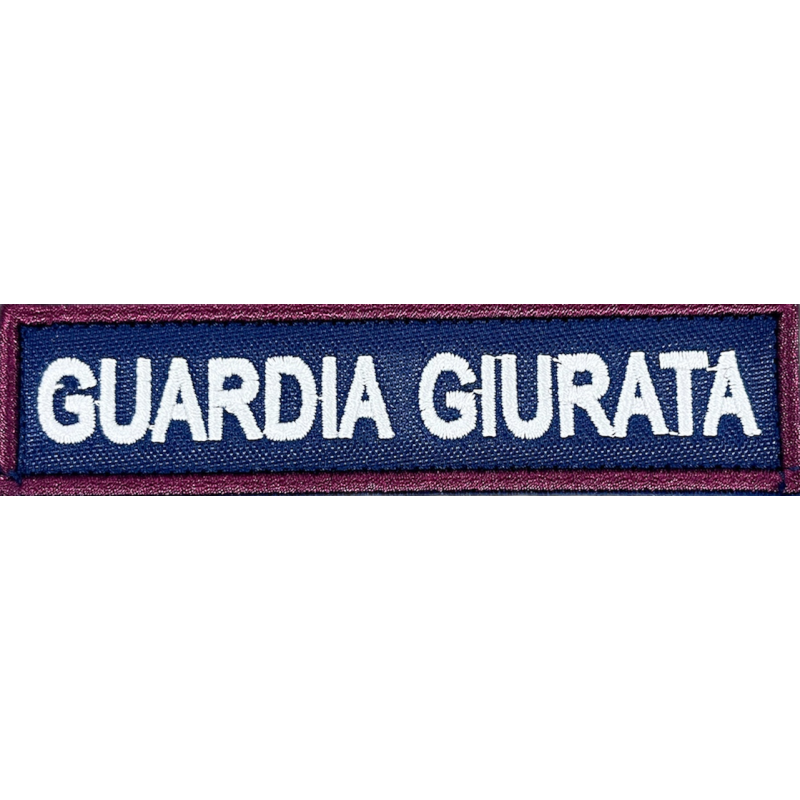 Patch Guardia Giurata Bordo Cremisi