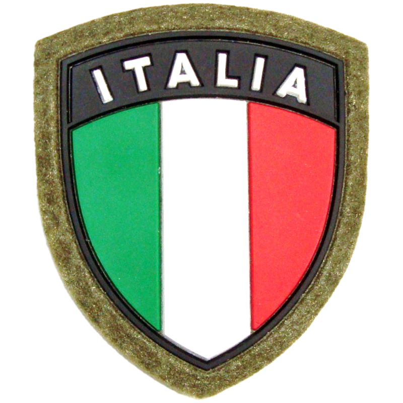 Patch PVC Italia Scudetto con velcro (OD)