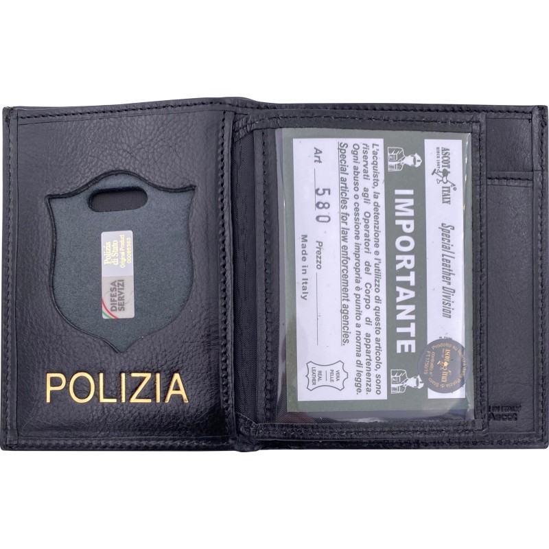 580SP Portafoglio in Pelle Polizia di Stato by Ascot
