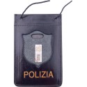 602SP Porta Placca e Tesserino da collo Polizia di Stato by Ascot