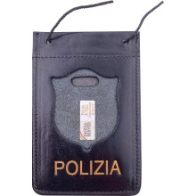 602SP Porta Placca e Tesserino da collo Polizia di Stato by Ascot