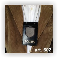 602SP Porta Placca e Tesserino da collo Polizia di Stato by Ascot