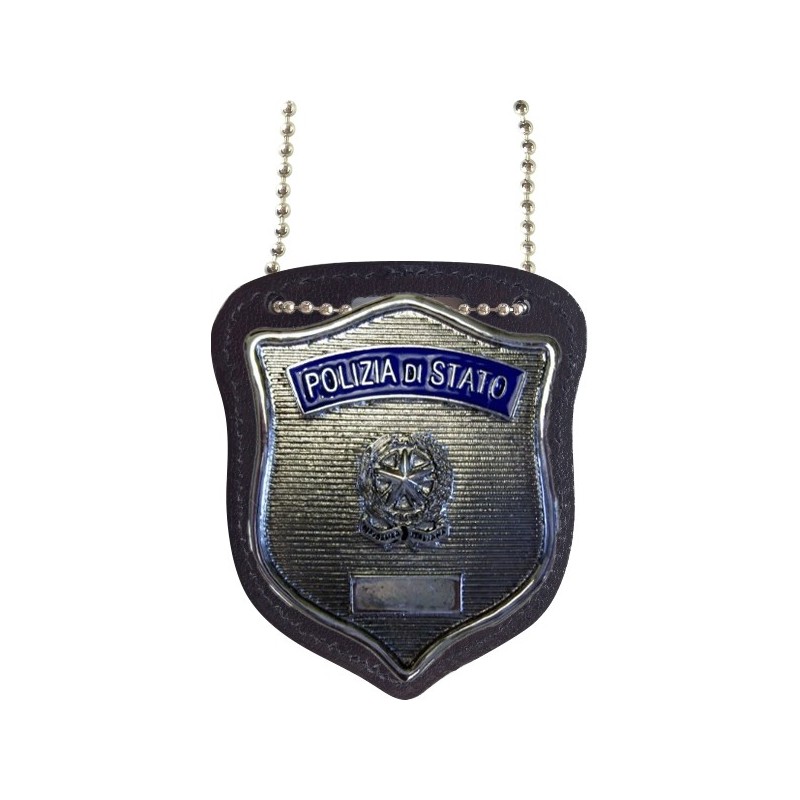 603SP Porta Placca da Collo Polizia di Stato PL GG Senza Placca by Ascot
