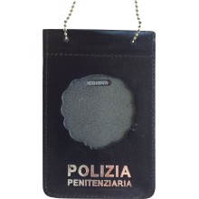 Ascot 602SP Porta Placca + Tesserino da collo Polizia Penitenziaria