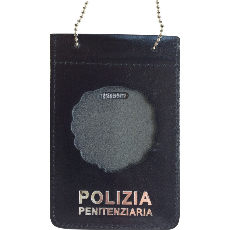 Ascot 602SP Porta Placca + Tesserino da collo Polizia Penitenziaria