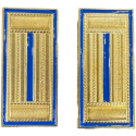 Alamari Ricamati Grandi Oro/Blu