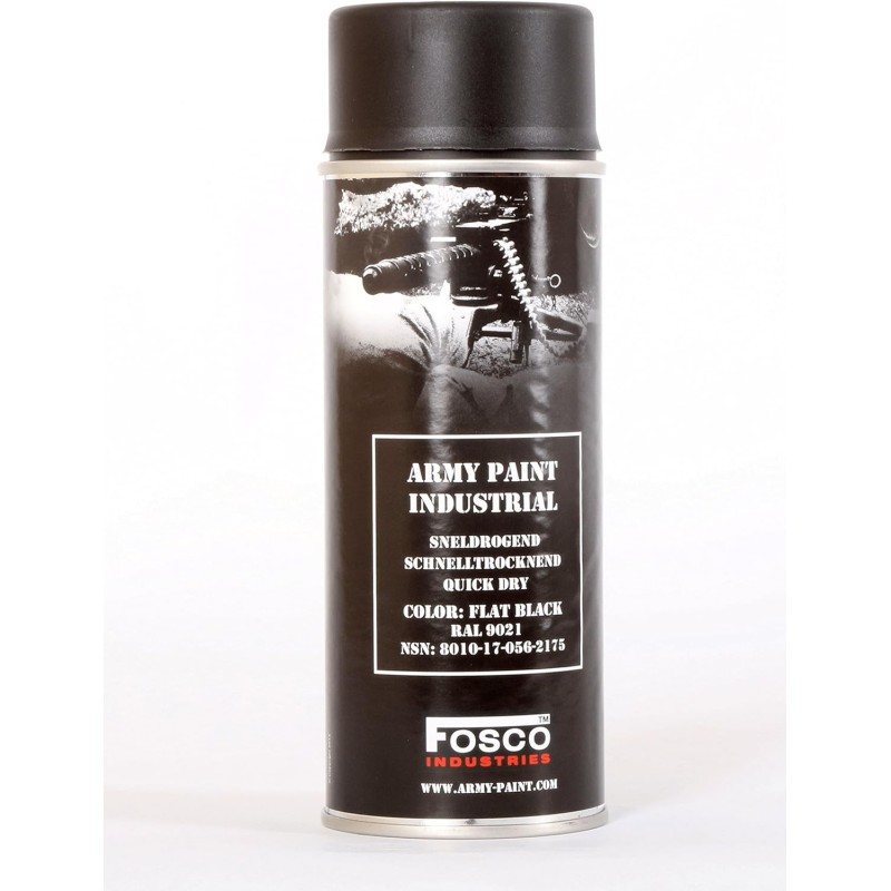 Vernice Spray Colore Flat Black da 400ml by Fosco