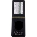 360SP Porta Placca e Tesserino in Pelle Polizia Locale Senza Placca by Ascot