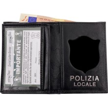 561SP Portafoglio in Pelle Polizia Locale Senza Placca by Ascot